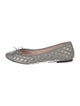 Barney's New York Leather Bow Accents Ballet Flats