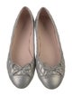 Barney's New York Leather Bow Accents Ballet Flats