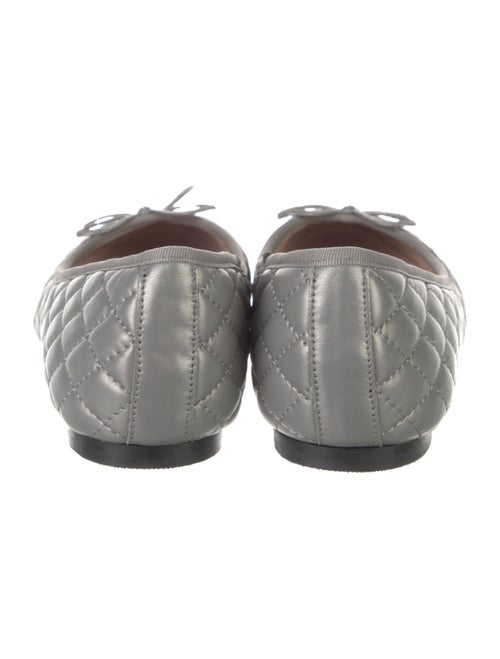 Barney's New York Leather Bow Accents Ballet Flats