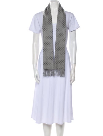 Barney's New York Cashmere Polka Dot Print Scarf