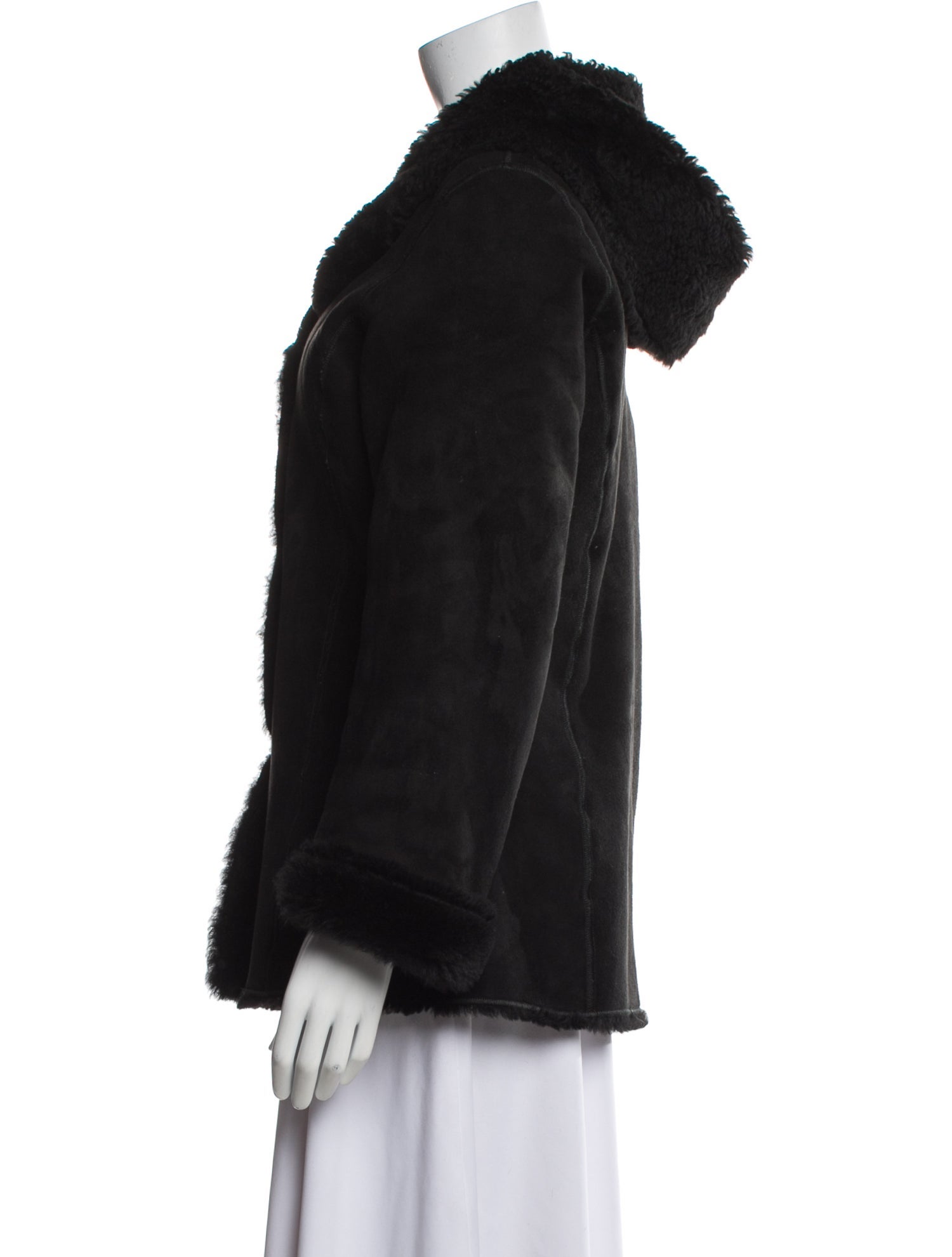 Barney's New York Lambskin Faux Fur Jacket