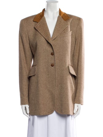 Barney's New York Wool Printed Coat