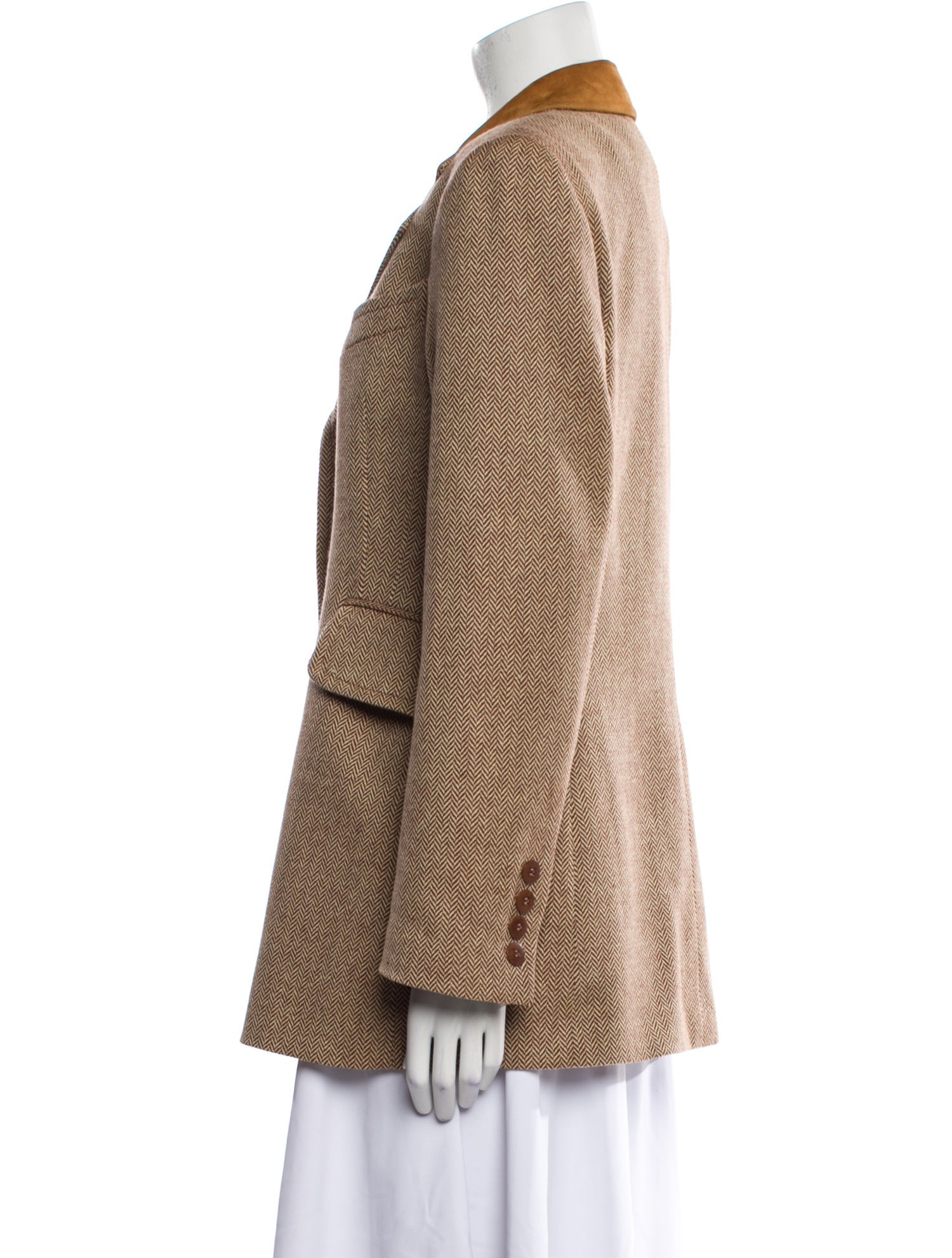 Barney's New York Wool Printed Coat