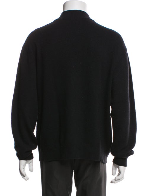 Barney's New York Wool Mock Neck Cardigan