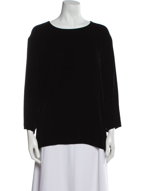 Barney's New York Bateau Neckline Three-Quarter Sleeve Top