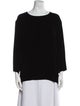 Barney's New York Bateau Neckline Three-Quarter Sleeve Top