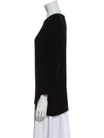 Barney's New York Bateau Neckline Three-Quarter Sleeve Top