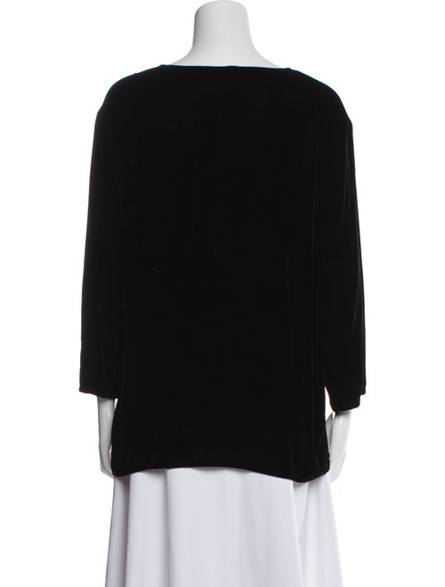 Barney's New York Bateau Neckline Three-Quarter Sleeve Top