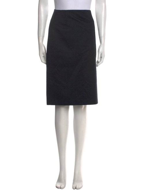 Barney's New York Grosgrain Trim Knee-Length Skirt