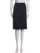 Barney's New York Grosgrain Trim Knee-Length Skirt