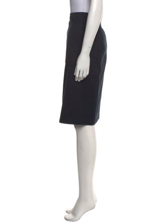 Barney's New York Grosgrain Trim Knee-Length Skirt
