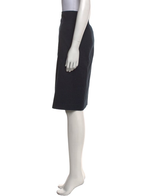 Barney's New York Grosgrain Trim Knee-Length Skirt