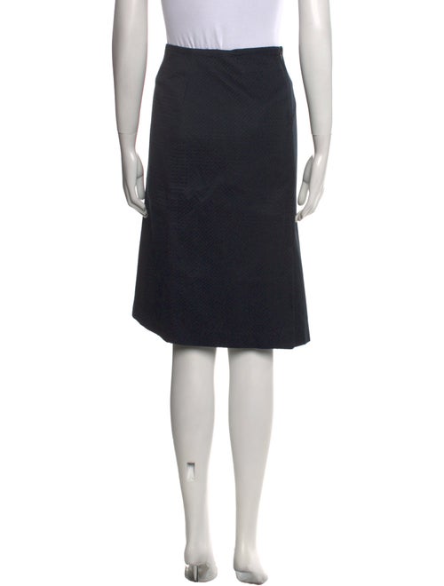 Barney's New York Grosgrain Trim Knee-Length Skirt