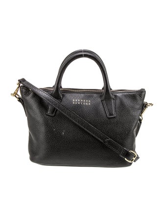 Barney's New York Leather Top Handle Bag