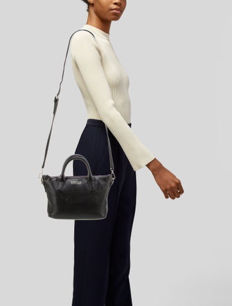 Barney's New York Leather Top Handle Bag