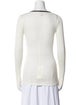 Barney's New York Scoop Neck Long Sleeve Top