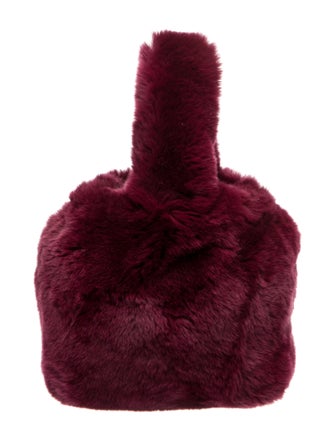 Barney's New York Fur Top Handle Bag Mini