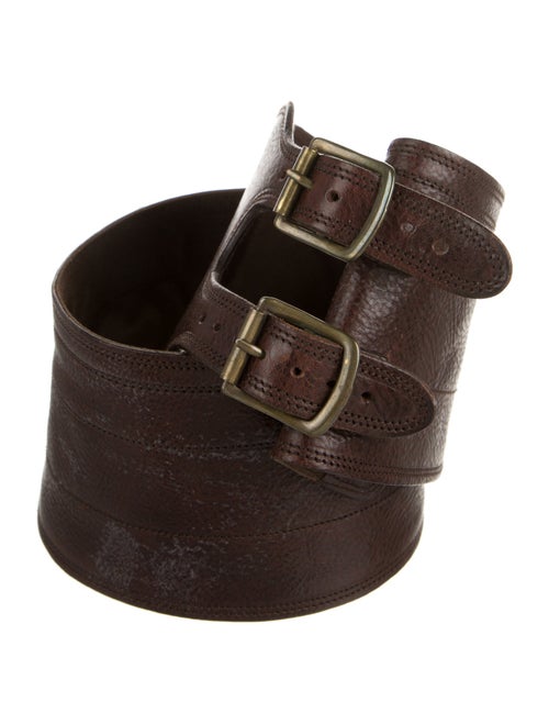 Barney's New York Wide Leather Waist Belt