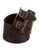 Barney's New York Wide Leather Waist Belt
