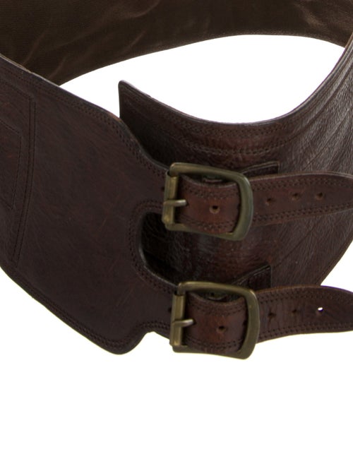Barney's New York Wide Leather Waist Belt