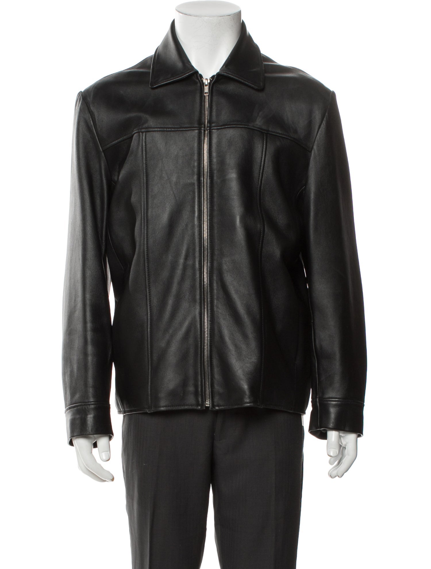 Barney's New York Leather Moto Jacket
