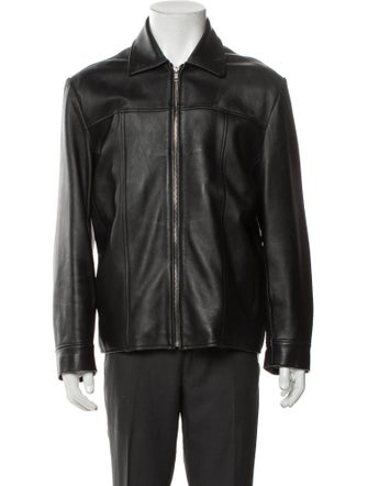 Barney's New York Leather Moto Jacket