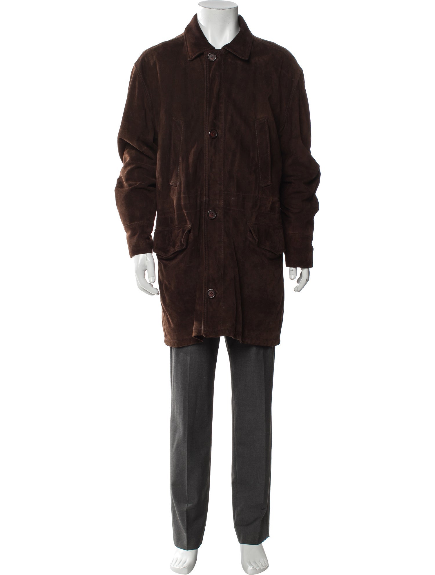 Barney's New York Leather Parka