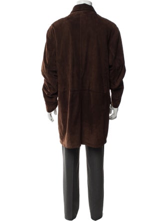 Barney's New York Leather Parka