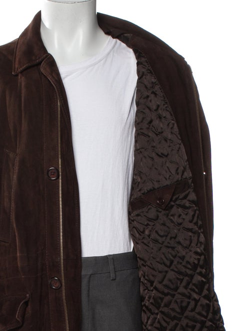 Barney's New York Leather Parka