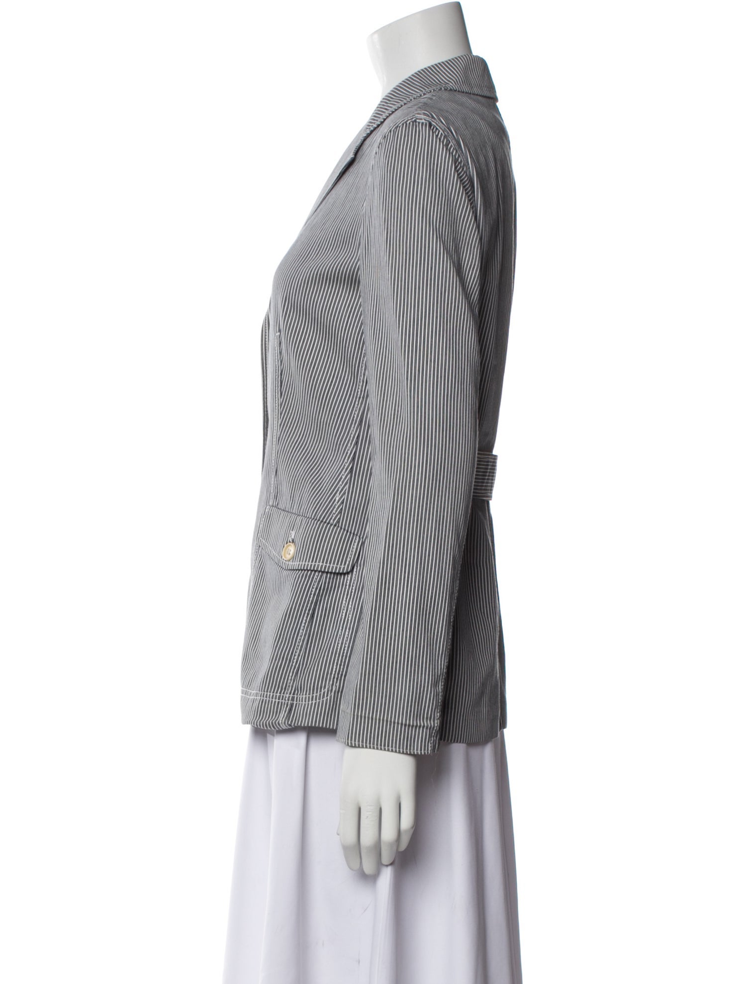 Barney's New York Plaid Print Blazer