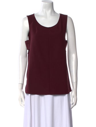 Barney's New York Scoop Neck Sleeveless Top