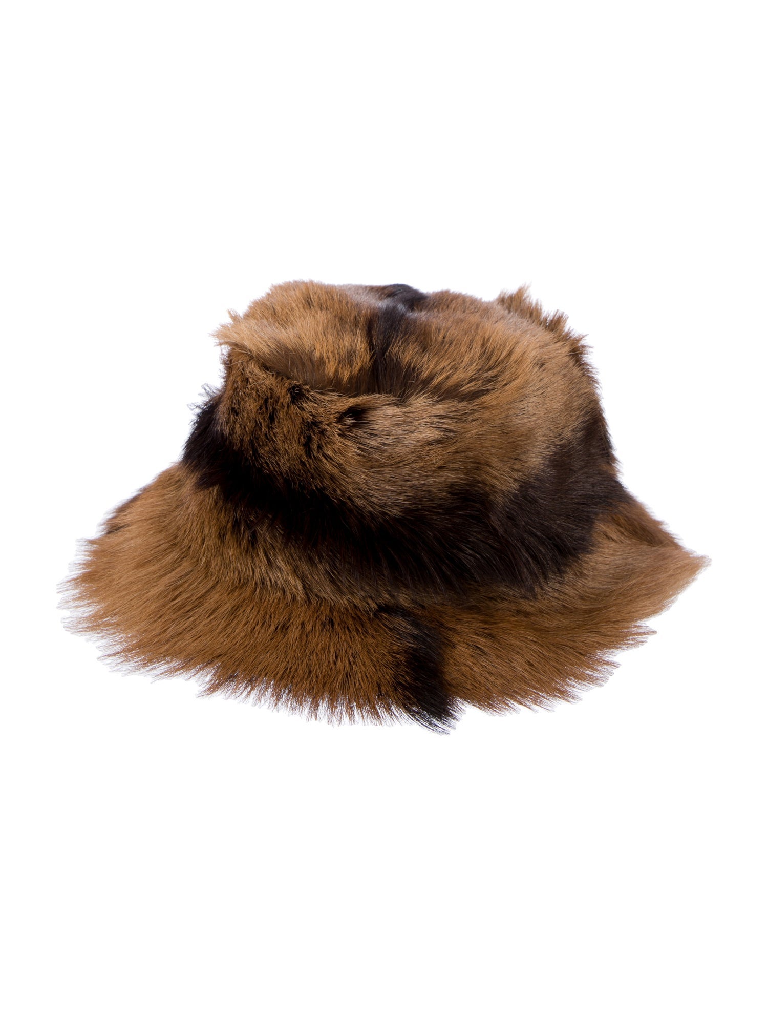 Barney's New York Goat Fur Bucket Hat