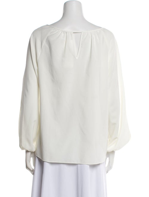Barney's New York Scoop Neck Long Sleeve Blouse