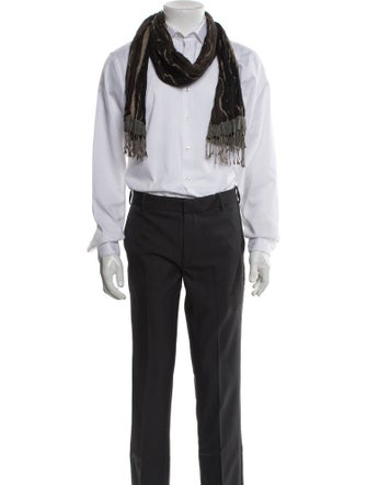 Barney's New York Silk Printed Scarf