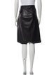 Barney's New York Leather Knee-Length Skirt