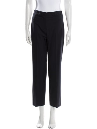 Barney's New York Virgin Wool Straight Leg Pants