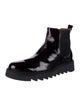 Barney's New York Patent Leather Chelsea Boots