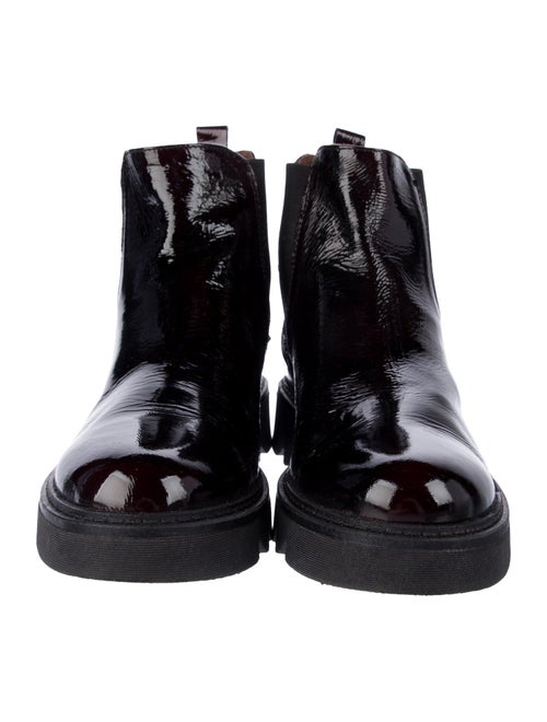 Barney's New York Patent Leather Chelsea Boots