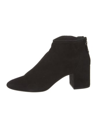 Barney's New York Suede Leather Trim Embellishment Boots