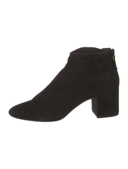 Barney's New York Suede Leather Trim Embellishment Boots