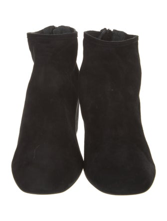 Barney's New York Suede Leather Trim Embellishment Boots