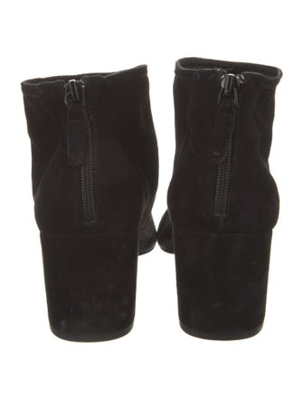Barney's New York Suede Leather Trim Embellishment Boots