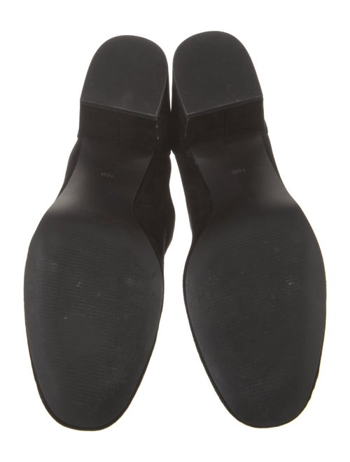 Barney's New York Suede Leather Trim Embellishment Boots