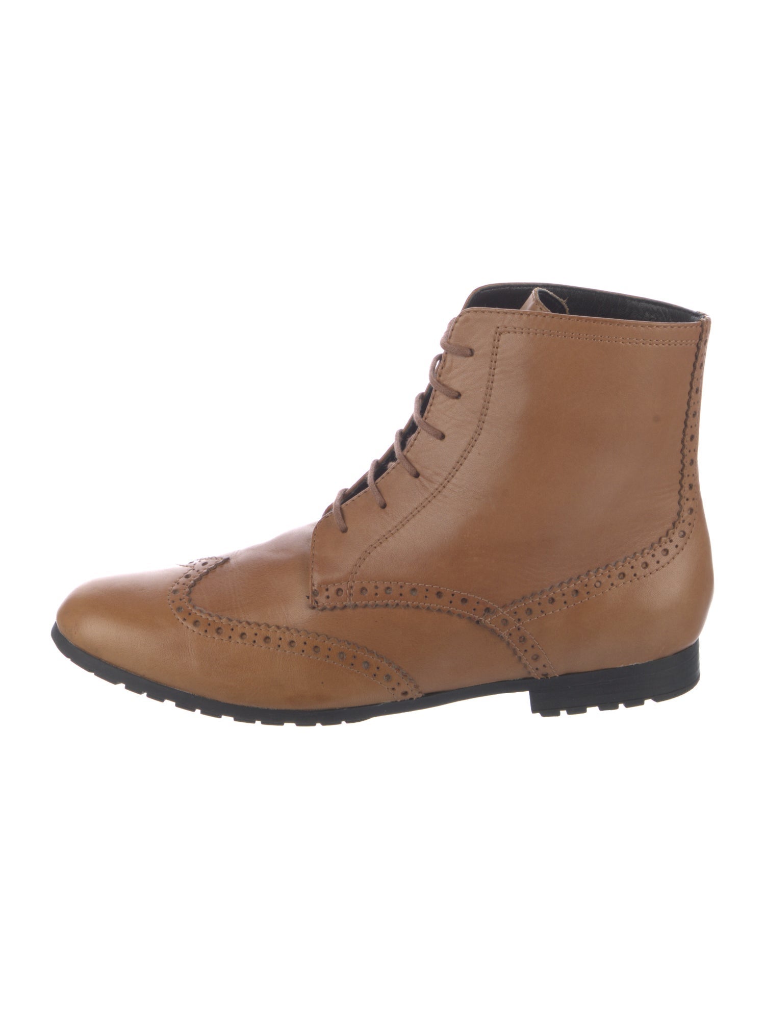 Barney's New York Leather Combat Boots