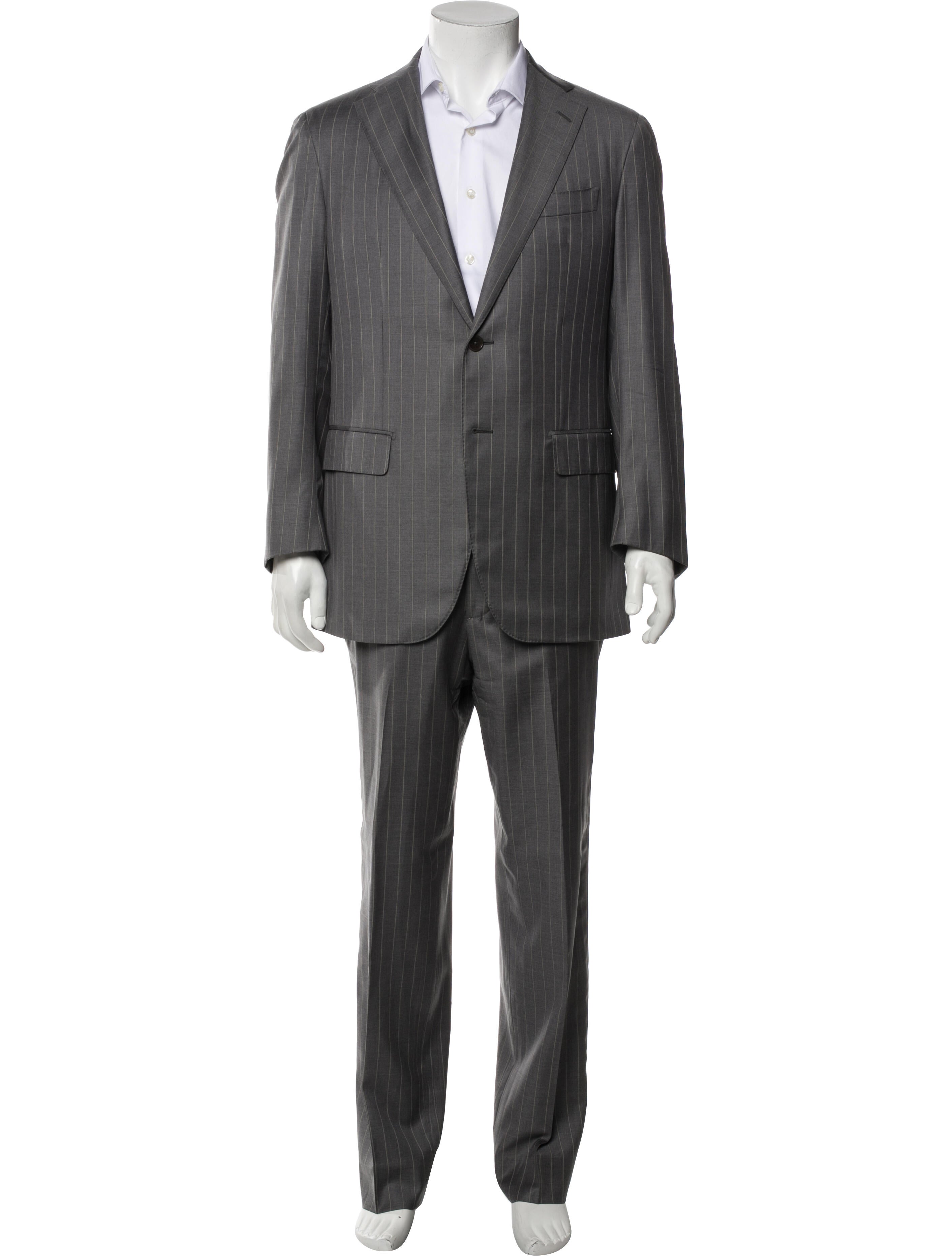 Barney's New York Wool Striped Two-Piece Suit