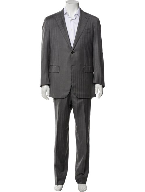 Barney's New York Wool Striped Two-Piece Suit