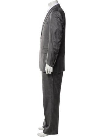 Barney's New York Wool Striped Two-Piece Suit