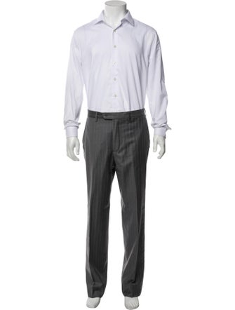 Barney's New York Wool Striped Two-Piece Suit