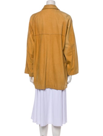 Barney's New York Leather Utility Jacket