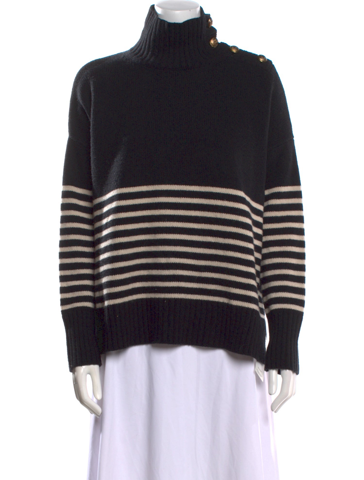Barney's New York Merino Wool Striped Sweater